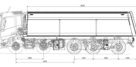 LVS-Volvo-FM-X-Light-lijntekening LVS-Volvo-FM-X-Light-lijntekening