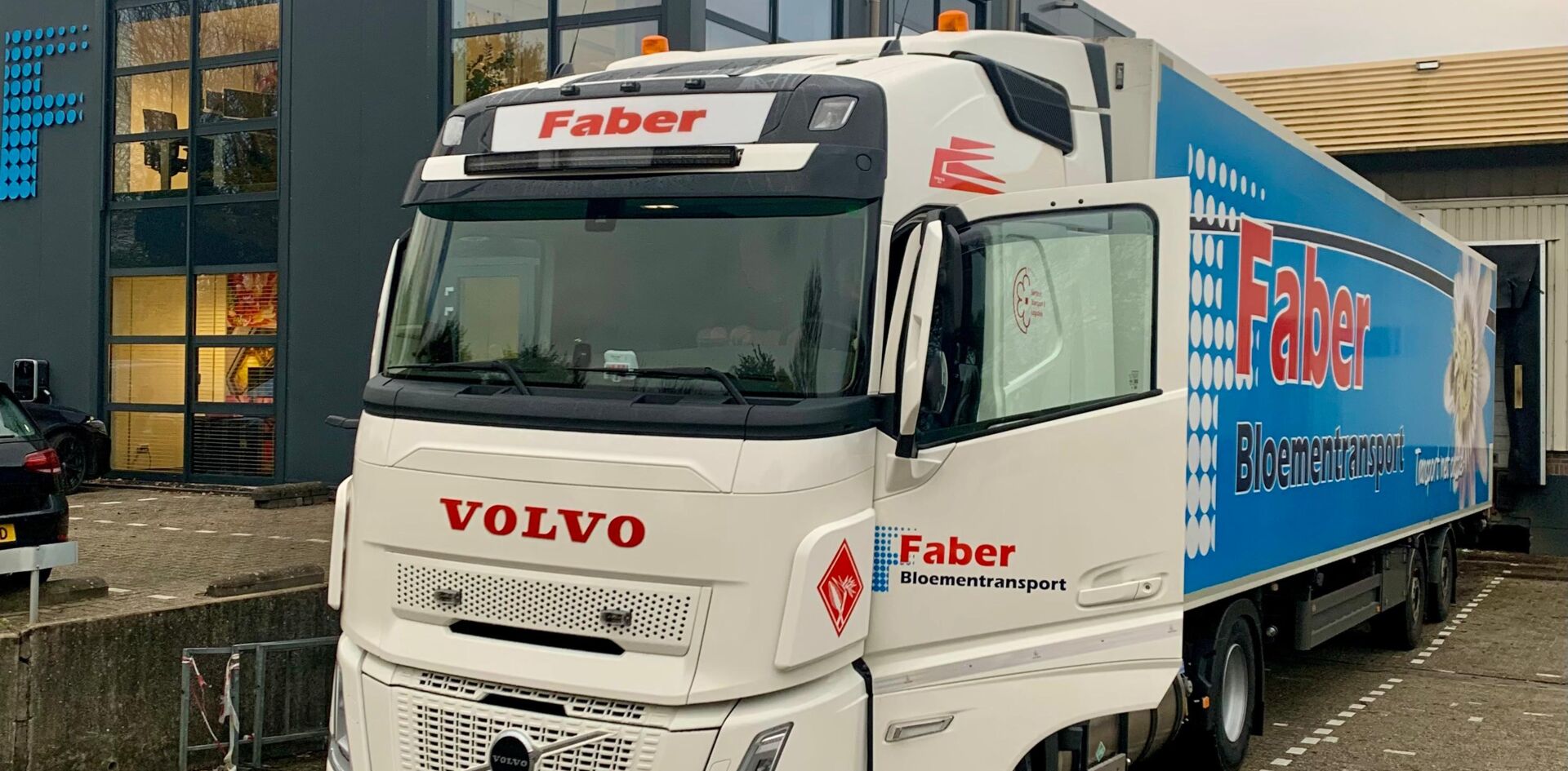 Aflevering Faber Bloementransport 