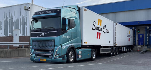 Simon Loos test 50 tons elektrische Volvo FH als LZV