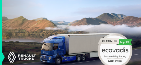 Renault Trucks Ecovadis Platinum_02 MVO: Renault Trucks behaalt EcoVadis Platinum en behoort tot de top 1% van beoordeelde bedrijven