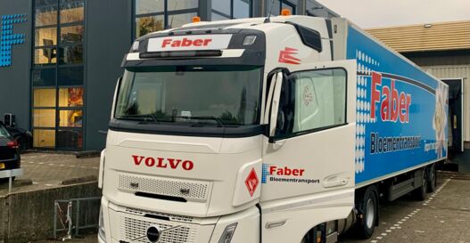 Aflevering Faber Bloementransport 