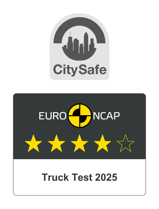EuroNCAP_truck_star_rating_logo_2025_4 stars CitySafe pos_P EuroNCAP_truck_star_rating_logo_2025_4 stars CitySafe pos_P
