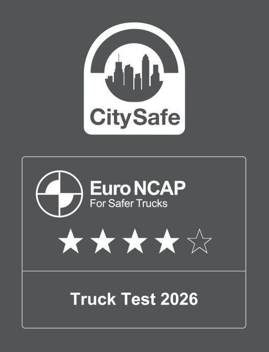 Logos_EuroNCAP_truck_star_rating_logo_2026_4 stars CitySafe Logos_EuroNCAP_truck_star_rating_logo_2026_4 stars CitySafe